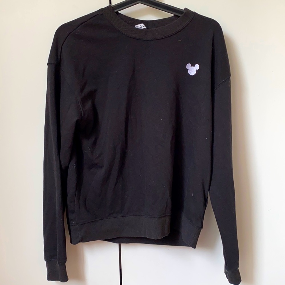 Divided (H&M) I Black Sweater with White MM Stitch